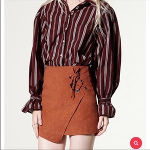 Storets suede mini skirt
